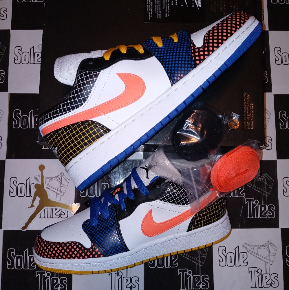 🚫SOLD🚫Nike Air Jordan 1 Low Multi Color Grid